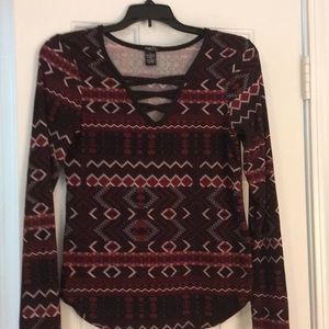 Aztec Print Top